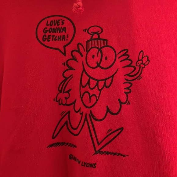 Aritzia TNA X Kevin Lyons red hoodie 
Love's Gonna Getcha! - Picture 3 of 5